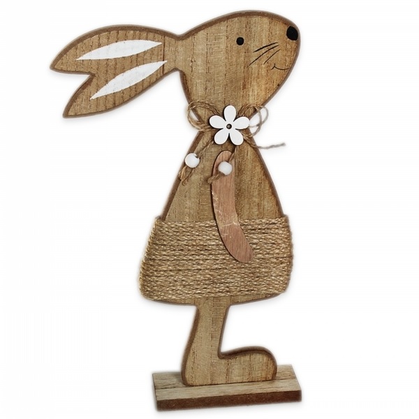 Zajíc dřevo 29,5cm natural